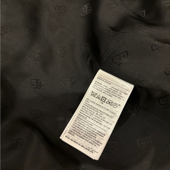 NWT - Banana Republic Black Siena Italian Wool Blazer - Size 12 - Picture 13 of 14